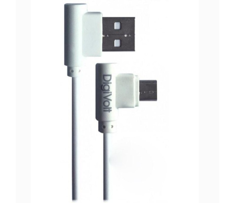 Cable Digivolt CB-8235 MicroUSB Acodado - Blanco