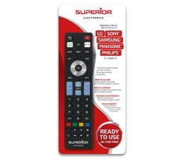 Mando Universal Superior Ready 5 Smart TV 5 en 1 SUPTRB020 - Negro