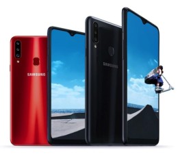 Smartphone Samsung A20S A207FD 3GB 32GB - Negro