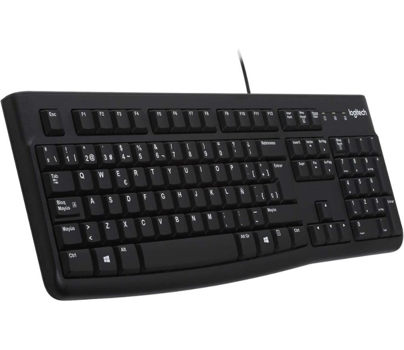 Teclado USB Logitech K120 - Negro Corded