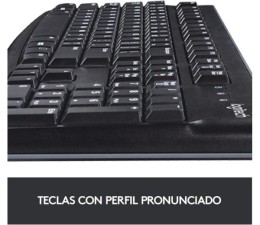 Teclado USB Logitech K120 - Negro Corded