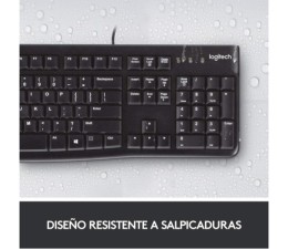 Teclado USB Logitech K120 - Negro Corded