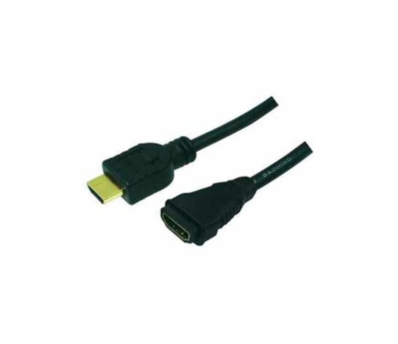 Cable HDMI-M a HDMI-H Extensor 5m + Ethernet Logilink CH0058