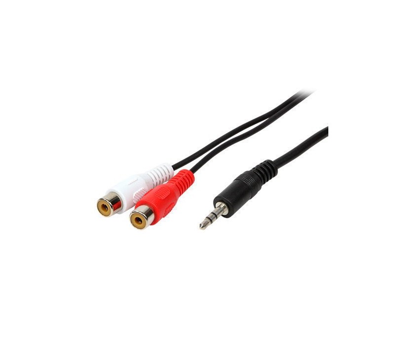 Cable Audio 1xJACK 3.5M a 2xRCA H 0.2m Logilink CA1047