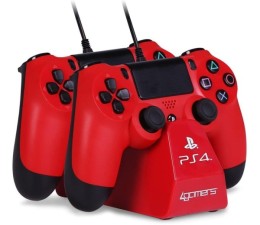 Base de Carga Soporte Desktop Stand Charger Mandos PS4 4G-4182RED - Rojo