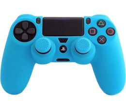 Funda Silicona + Grips para Mando Dualshock PS4 FRTEC FT0007 - Azul
