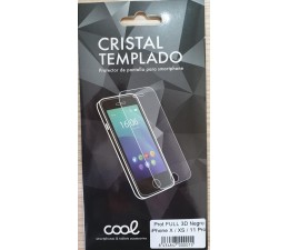 Protector Pantalla Cristal Templado Cool iPhone X / XS / 11 pro (Full 3D Negro)